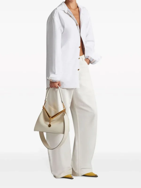 ETRO BORSA VELA MEDIA BIANCO