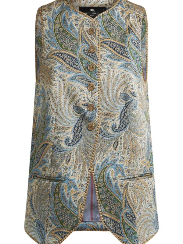 ETRO GILET JACQUARD