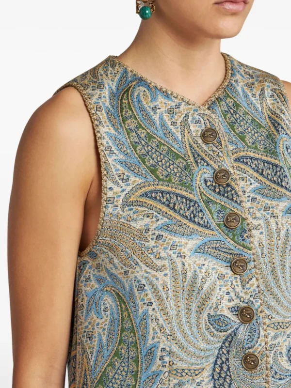 ETRO GILET JACQUARD