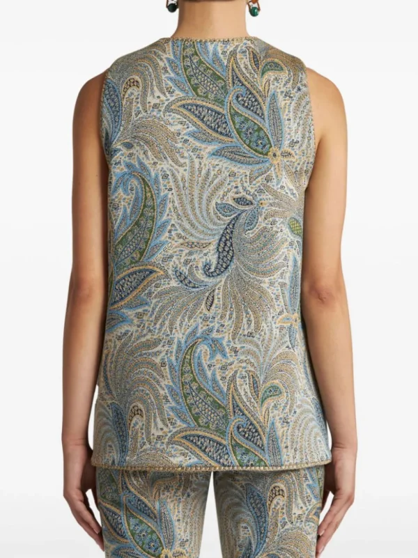 ETRO GILET JACQUARD