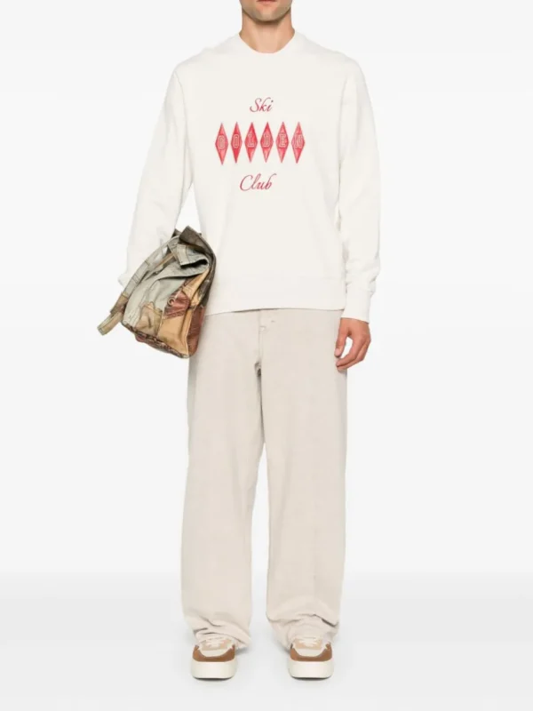 GOLDEN GOOSE FELPA LOGO ROSSO