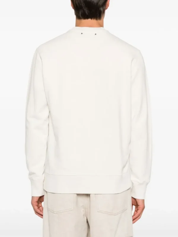 GOLDEN GOOSE FELPA LOGO ROSSO