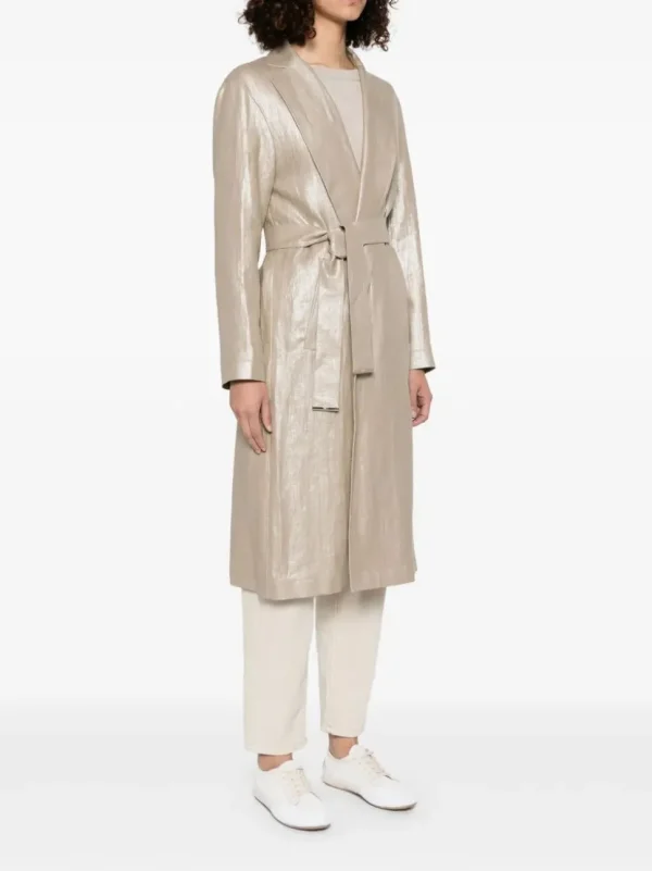HERNO TRENCH SPALMATO ORO