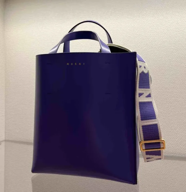 MARNI BORSA TOTE MUSEO VIOLA