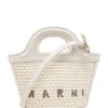 MARNI BORSA TROPICALIA MICRO WHITE