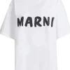 MARNI T-SHIRT LOGO BIANCO