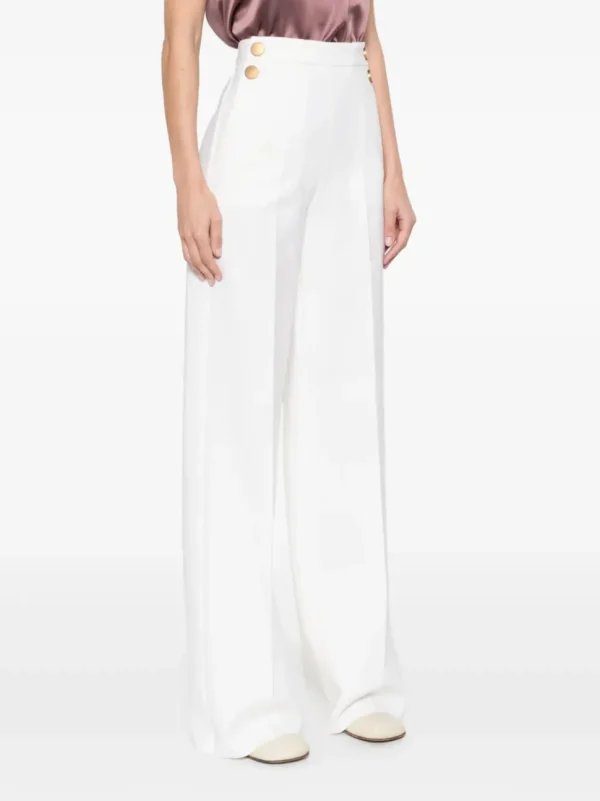 MAX MARA PANTALONE POLONIA BIANCO
