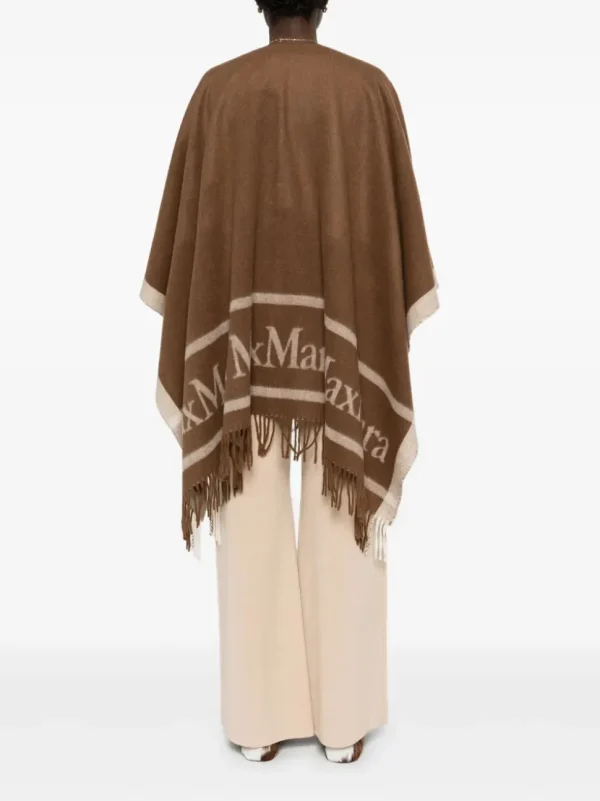 MAX MARA PONCHO HILDE CUOIO