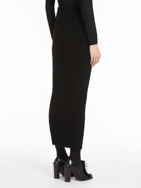 MAX MARA SFILATA GONNA "SETA" NERO