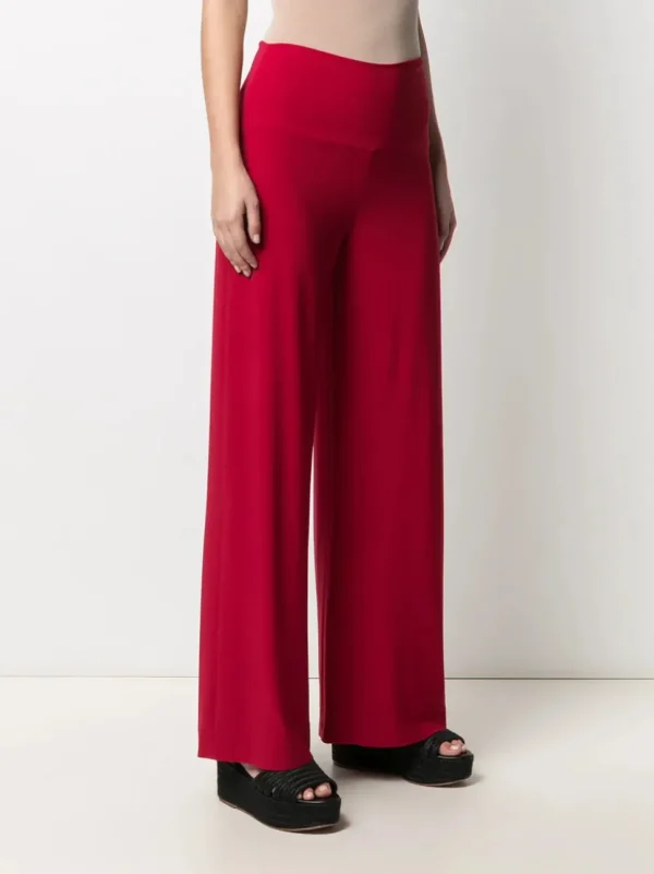 NORMA KAMALI PANTALONE ROSSO