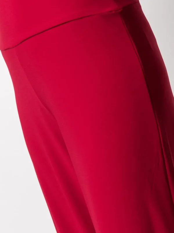 NORMA KAMALI PANTALONE ROSSO