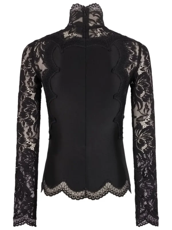 RABANNE TOP M/LUNGA PIZZO