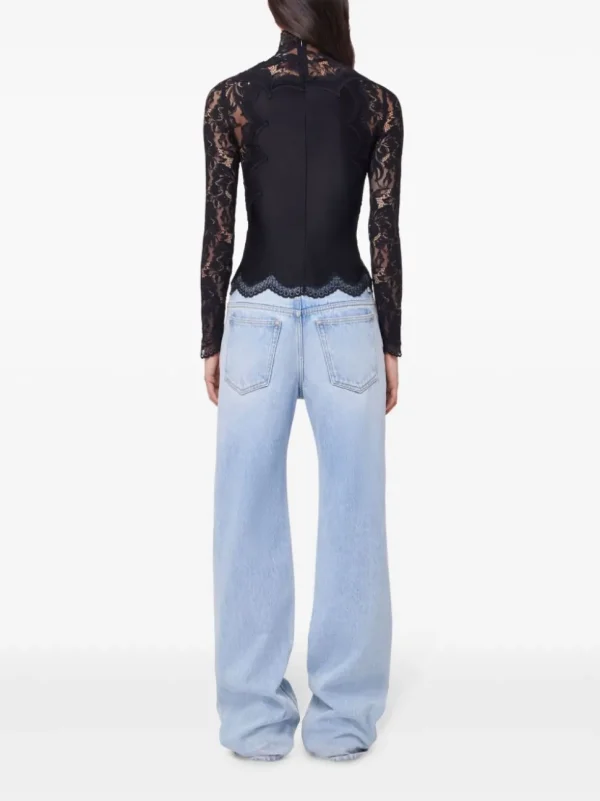 RABANNE TOP M/LUNGA PIZZO