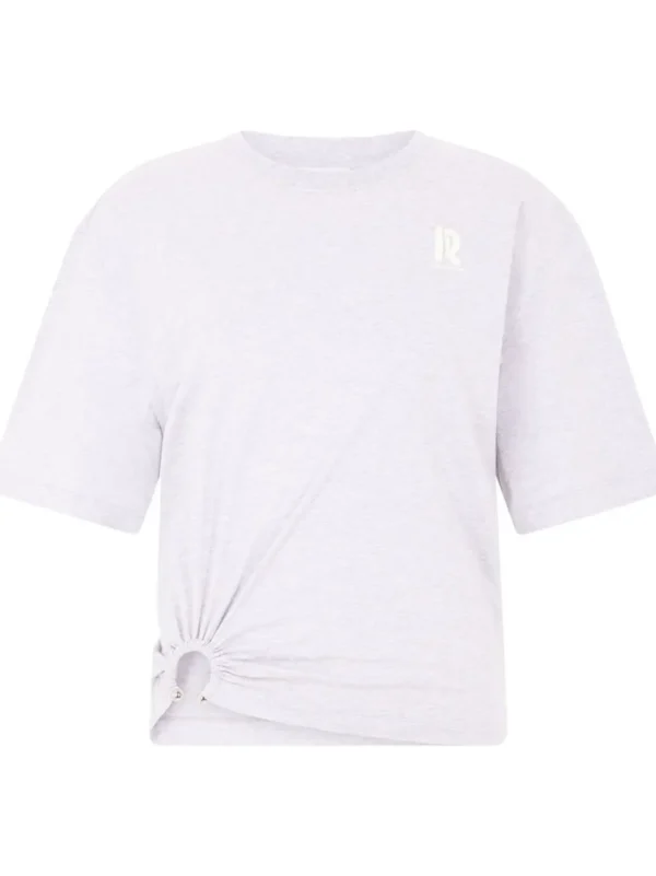 RABANNE T-SHIRT CROP GRIGIO