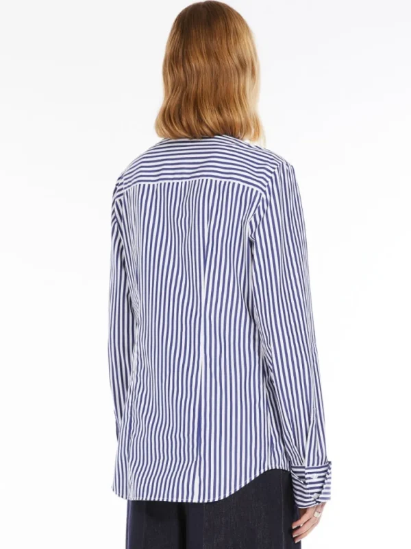 SPORTMAX CAMICIA CONIO AZZURRO SCURO