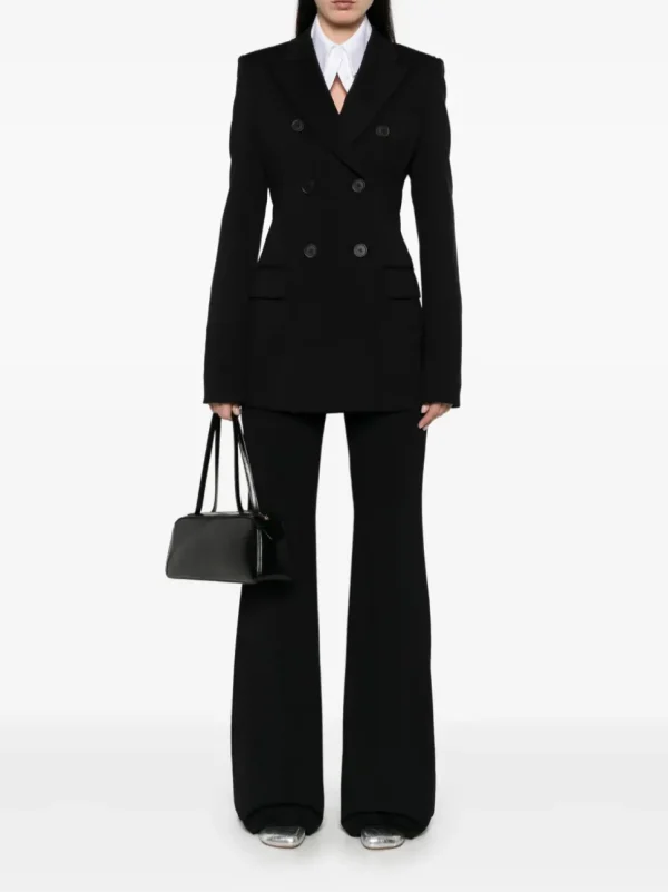 SPORTMAX PANTALONE OLEA NERO
