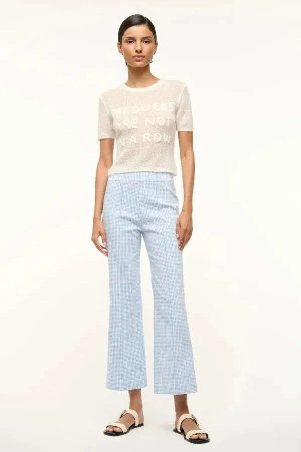 STAUD PANTALONE MICRO CHECK
