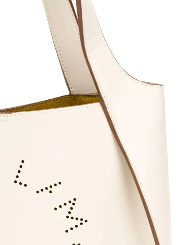 STELLA McCARTNEY LOGO TRAFORATO WHITE