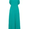 VICTORIA BECKHAM ABITO MIDI VERDE