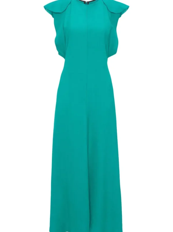 VICTORIA BECKHAM ABITO MIDI VERDE